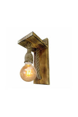 Wall Sconce Wooden Rope Wall Lamp - Swordslife