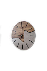 Walnut Gray Black Decorative Wall Clock - Swordslife