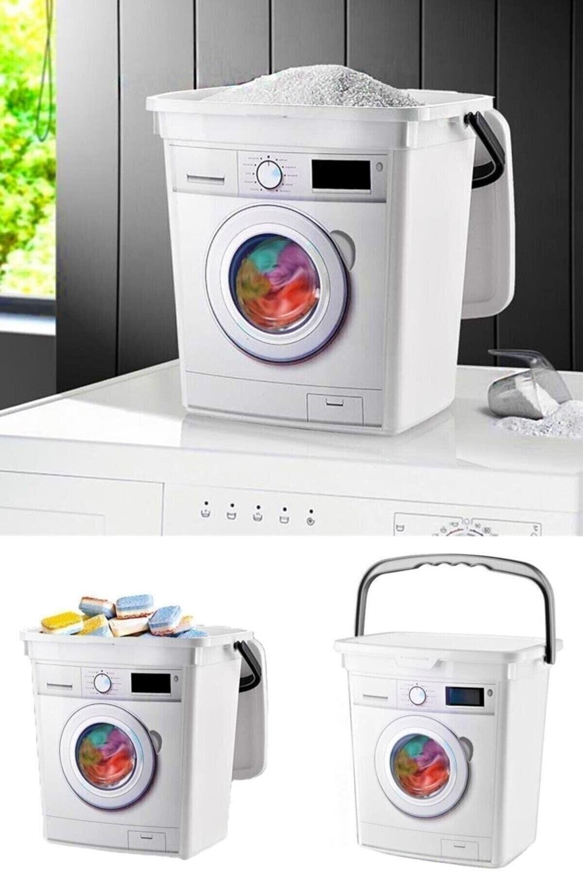 Wäschemaschine mit Taschentuch Detergent Portable Detergent Aufbewahrungsbox 6 Lt - Swordslife