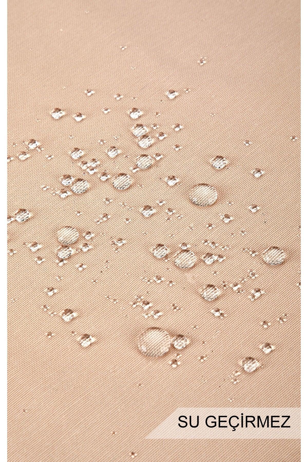 Washing Machine Cover Embroidered Liquid Proof Fabric Brown Color - Swordslife