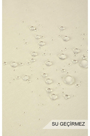Washing Machine Cover Embroidered Liquid Proof Fabric Cream Color - Swordslife