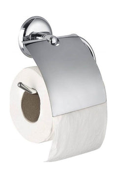 Metal toilet paper holder for bathroom