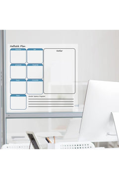 72x60cm whiteboard planner with refillable eraser and pen