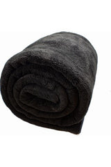 Wellsoft Blanket, TV Blanket, Plush, Fleece Blanket, Double 220*230 Black - Swordslife