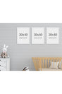 White Color 30x40cm 3 Pieces Empty Frame - Swordslife