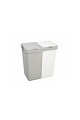 White Color Compartment Laundry Basket - Swordslife