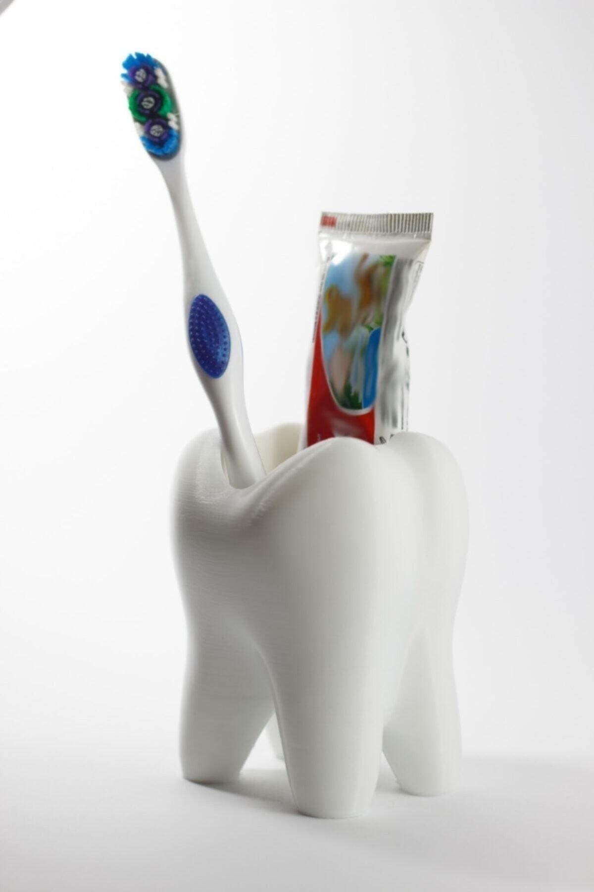 White Tooth Shaped Toothbrush And Toothpaste Box - Swordslife