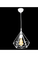 White Large Prism Pendant Lamp Chandelier - Swordslife