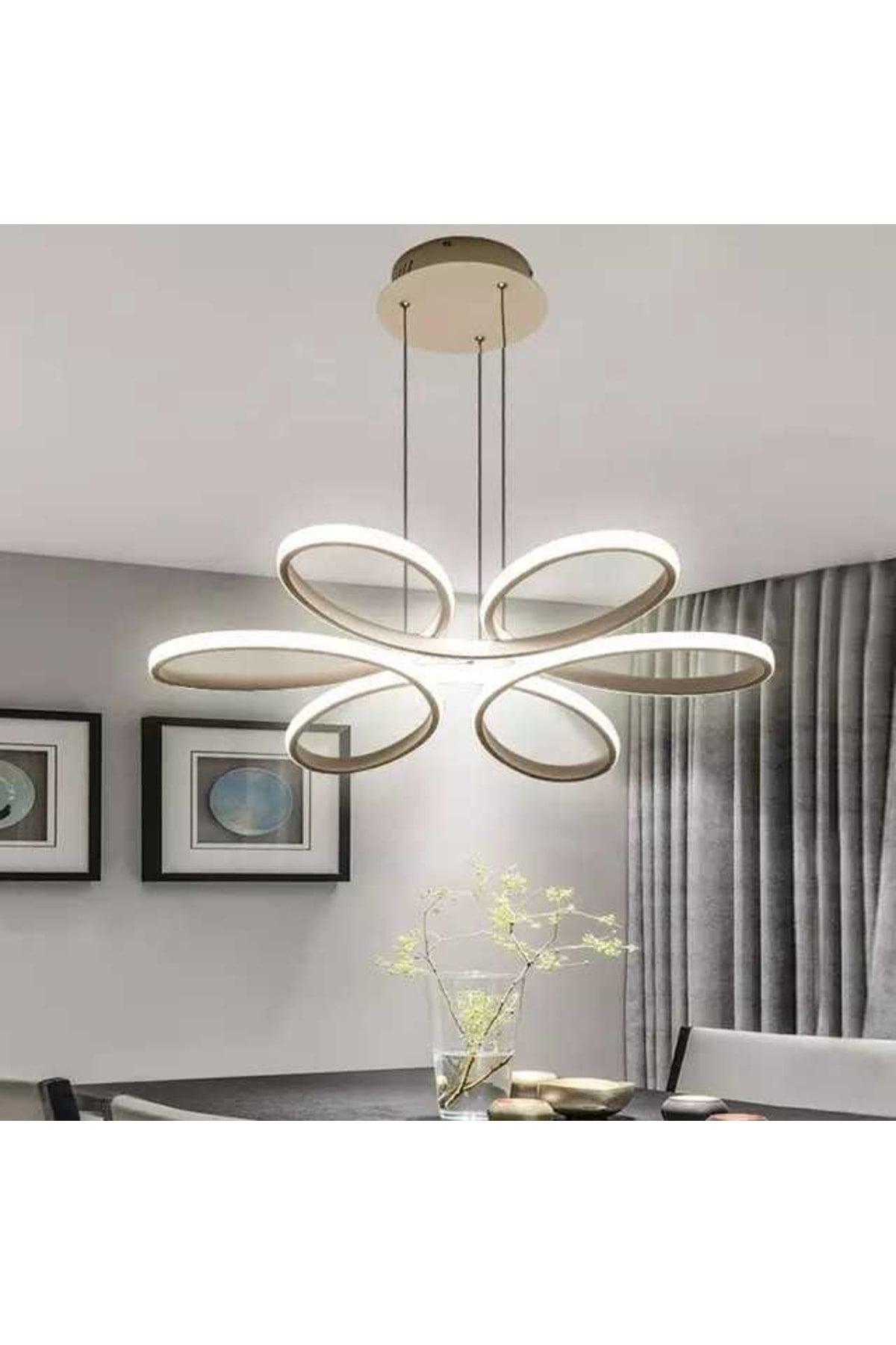 White Led Modern Sport Chandelier Stella - Swordslife