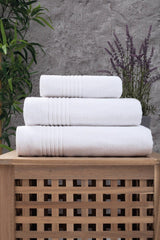 White Line Pattern Hotel Towel-70 x 140 cm - Swordslife