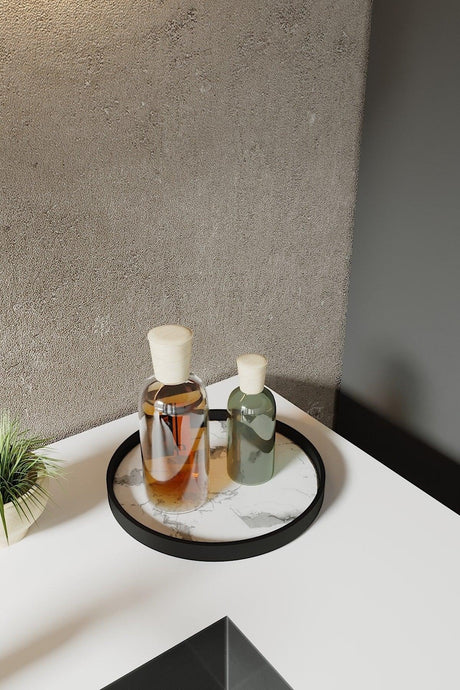 White Marble Pattern Kitchen Cosmetic Jewelry