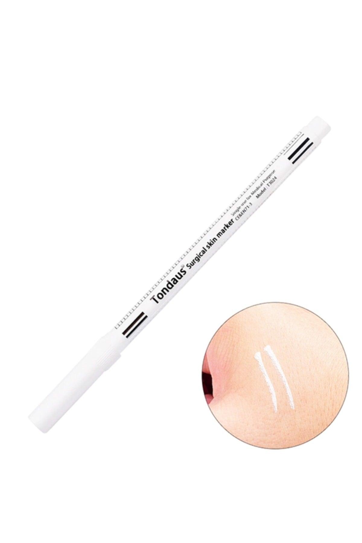 White Microblading Permanent Makeup Eyebrow Measurement And