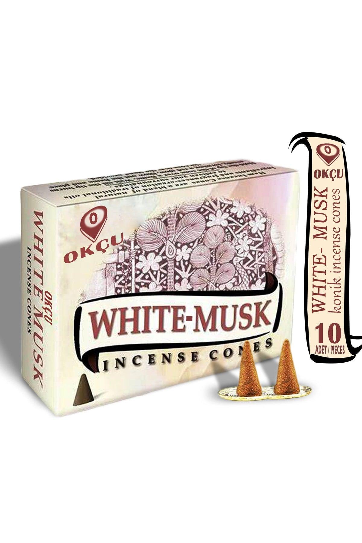 White Musk Conical Incense 10 Pcs Not Backflow - Swordslife
