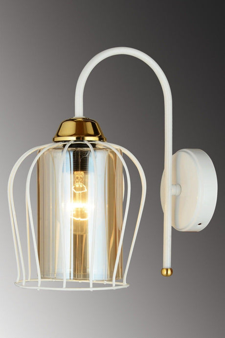 White Parachute Downward Modern Wall Sconce - Swordslife