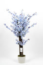 Artificial Japanese Spring Potted Tree in White Pot