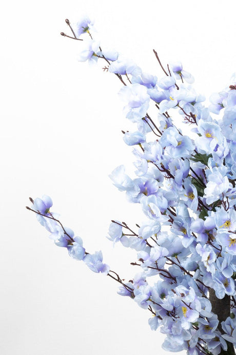 Artificial Japanese Spring Potted Tree in White Pot