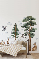 Wildlife Gorgeous Animals Watercolor Wall Sticker - Swordslife