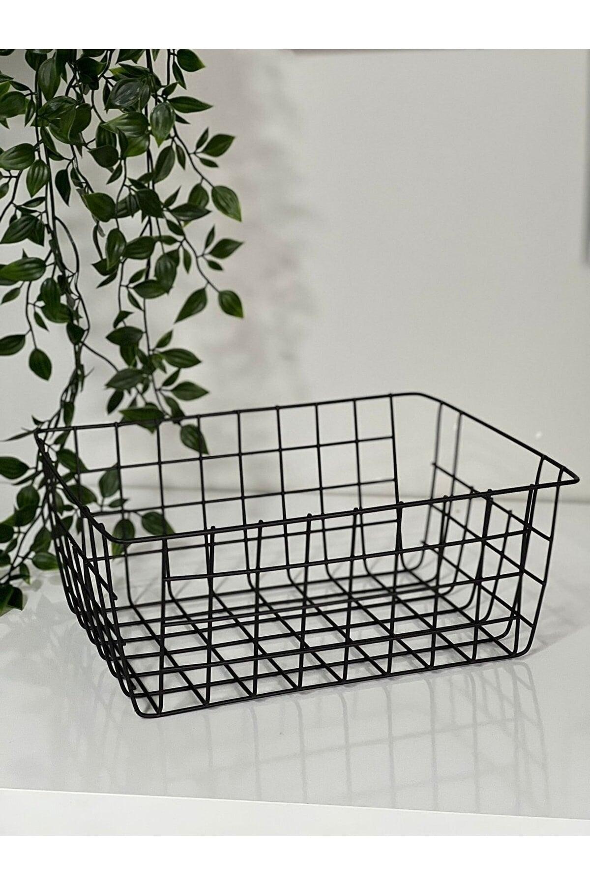 Wire Basket Rectangular Storage And Organizer Organizer Grid Metal Basket - Swordslife