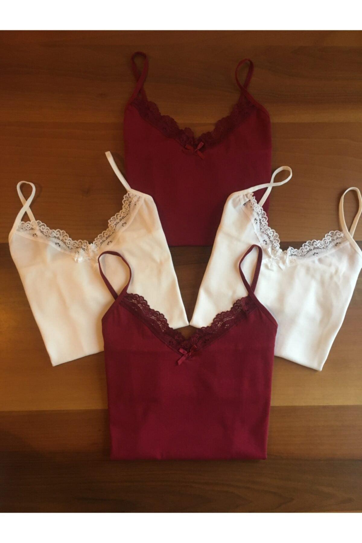 Women's Color 4-Pack Cotton Rope Suspended Singlet - Swordslife