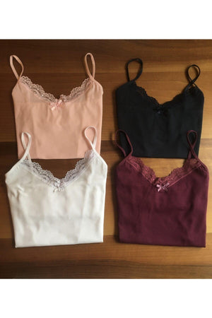 Women's Color 4-Pack Cotton Rope Suspended Singlet - Swordslife