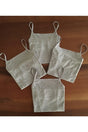 Women's Gray Color 4-Pack Cotton Rope Suspended Singlet - Swordslife