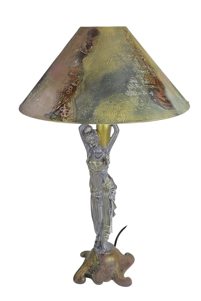 Women's Themed Beige Lampshade And Special Lampshade Cap - Swordslife