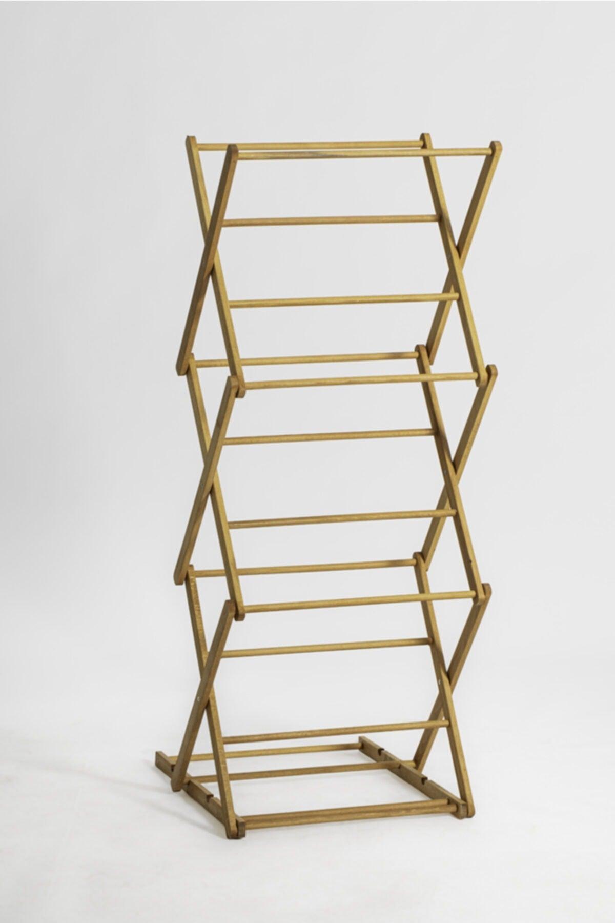 Wooden 3 Levels Drying Clothes Rack