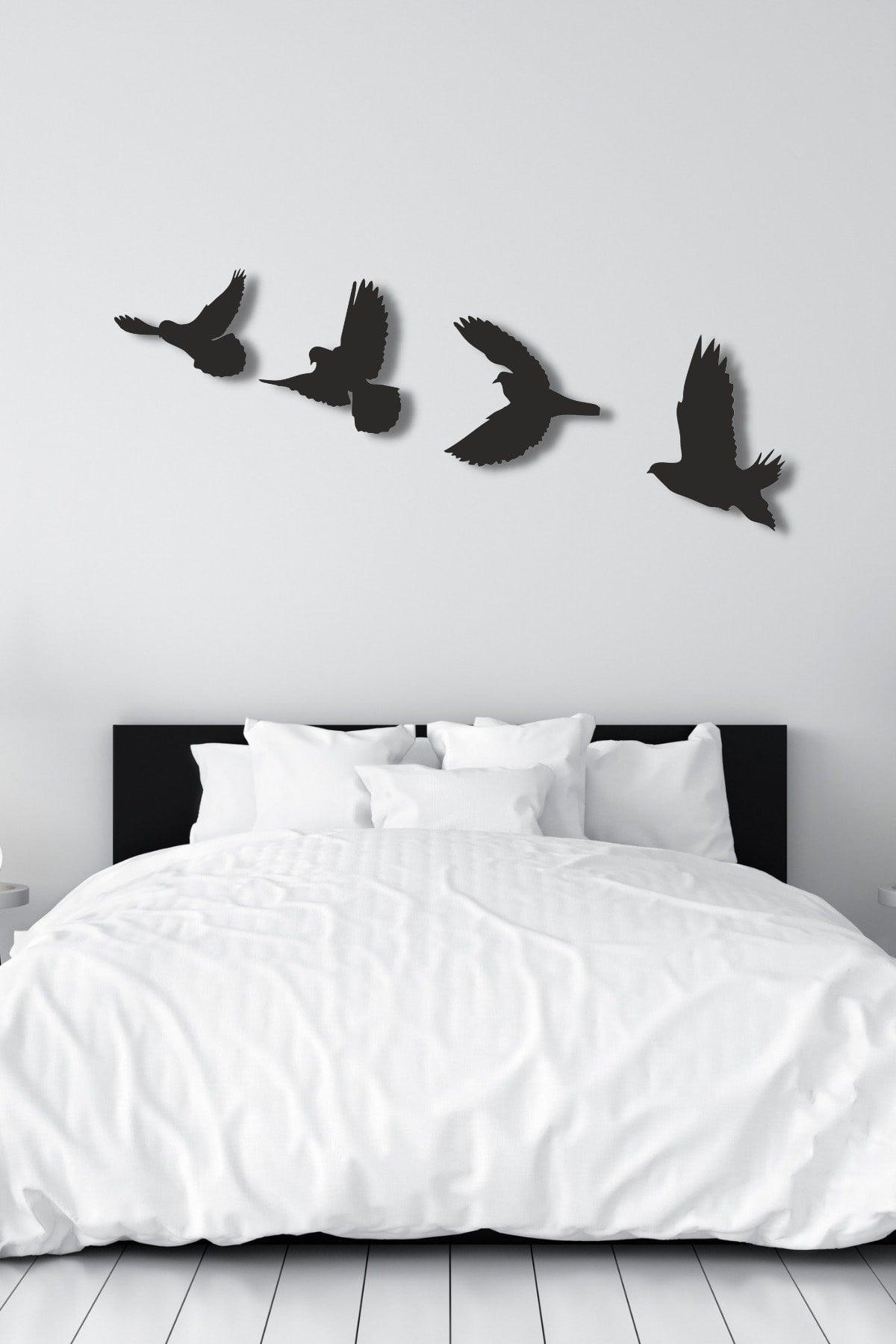 Wooden 4 Decorative Bird Wall Decor - Swordslife
