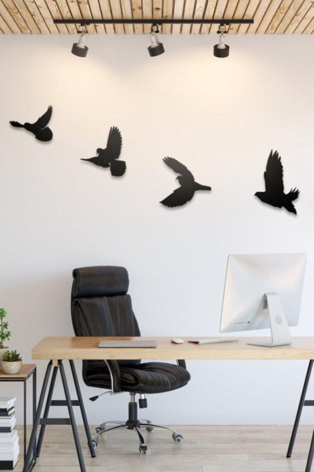 Wooden 4 Decorative Bird Wall Decor - Swordslife