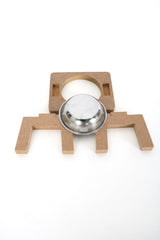Wooden Disassembled Steel Bowl Cat Food And Water