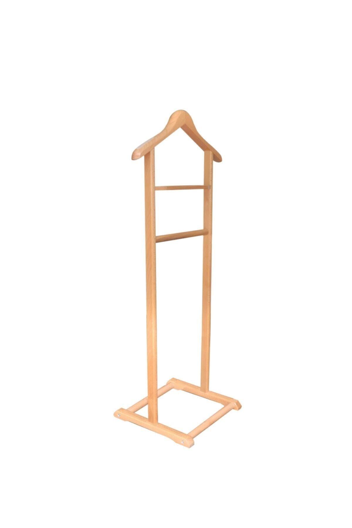 Wooden Mute Uşak Natural Color Single Leg Hanger - Swordslife