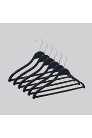 Shirt Trousers Hanger With Wooden Hanger Bar Black