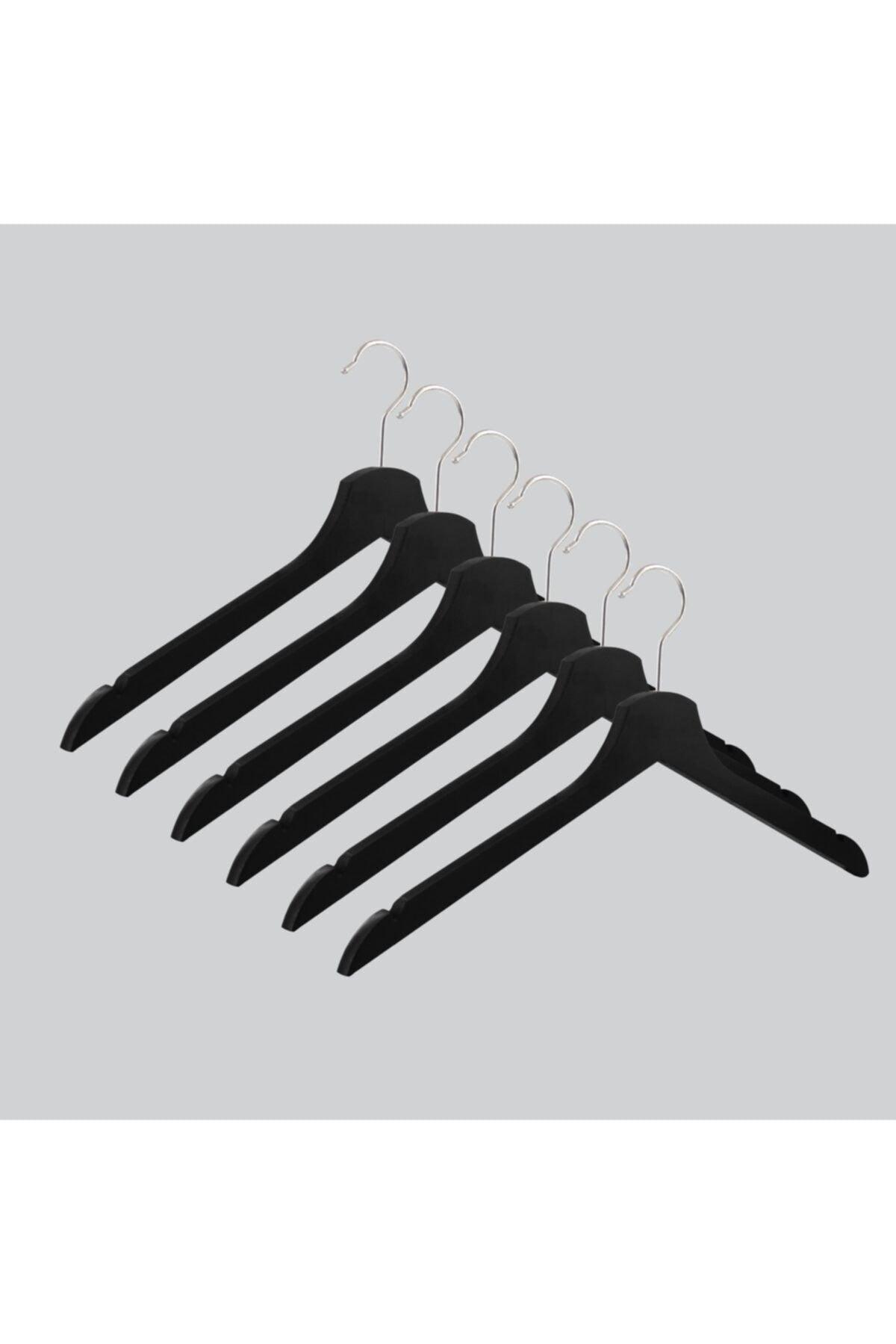 Wooden Hanger Clothes Shirt Hanger Black Color