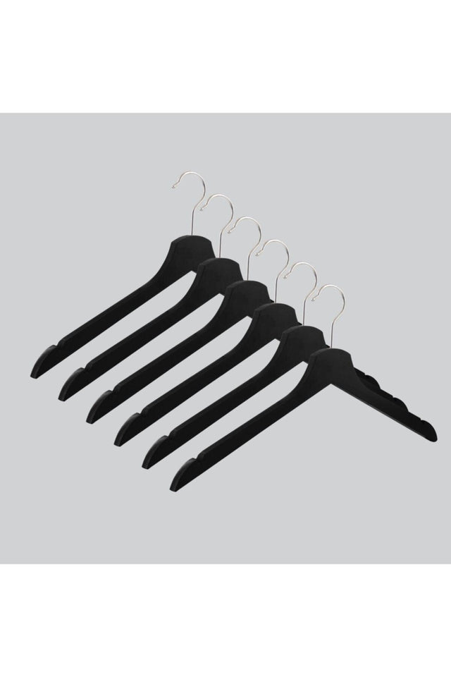 Wooden Hanger Clothes Shirt Hanger Black Color