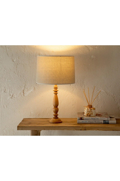 Wooden Lampshade 32x62 Cm Brown - Swordslife