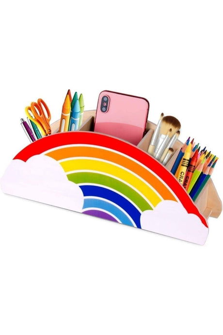 Wooden Rainbow Desktop For Kids