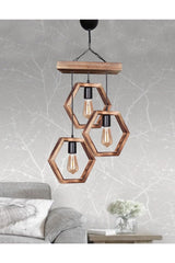 Wooden Pendant Chandelier 3 Pcs - Swordslife