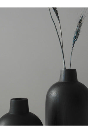 Wooden Vase for 2 Black - Swordslife