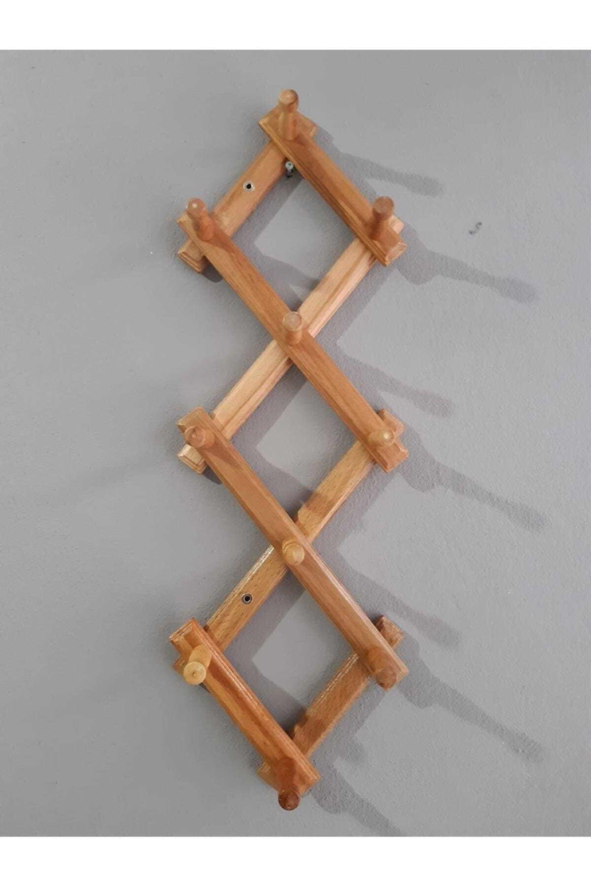 Wooden Wall Hanger Accordion Hanger Door Hanger with 10 Knobs - Swordslife