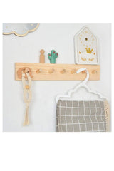 Wooden Wall Mounted 7 Lid Hanger