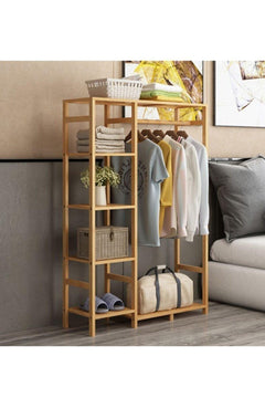 Modern wooden wardrobe with ample storage