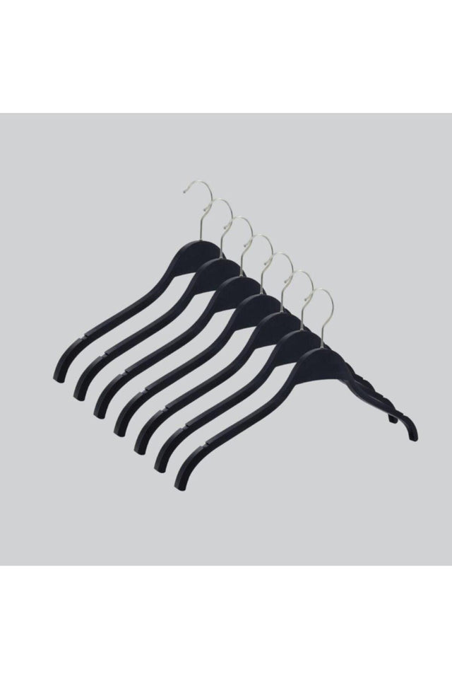 Wooden Hanger Blouse Shirt Hanger Black Color 100 Pcs - Swordslife