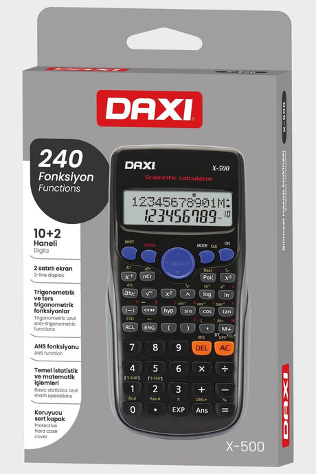 X-500 Scientific Calculator 240 Functions