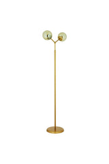 Yalgın 2 Piece Honey Glass Tumbled Modern Design BedroomMetal Floor Lamp - Swordslife