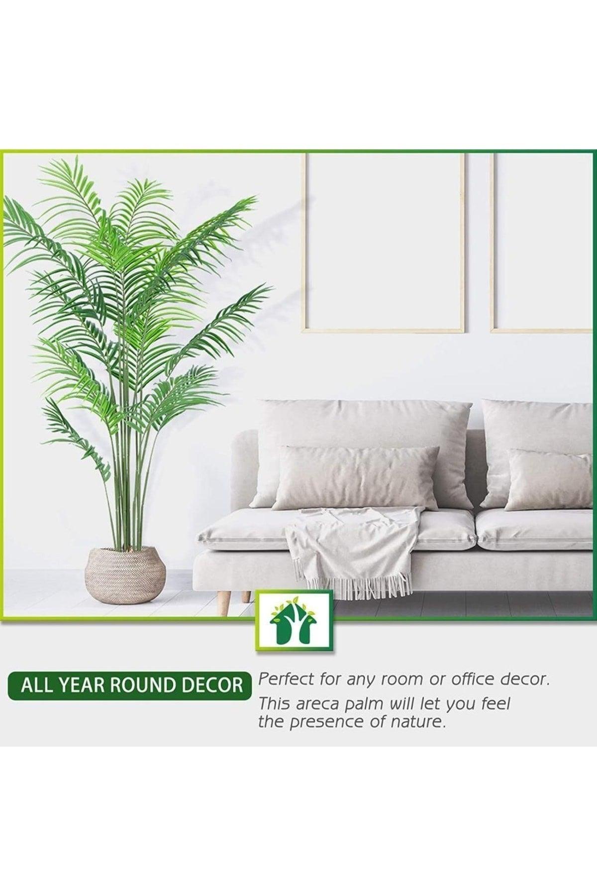 Artificial Tree Areca Tree Palm Tree Living Room Plant 160cm12 leaves - Swordslife