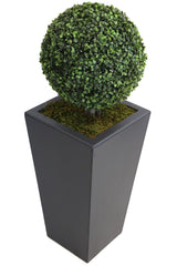 Artificial Big Boxwood Ball 100cm (With Decorative Wooden Pot) - Swordslife