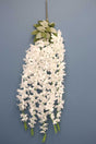 Artificial Flower 5 Piece Long Hanging Hyacinth 90 cm White - Swordslife