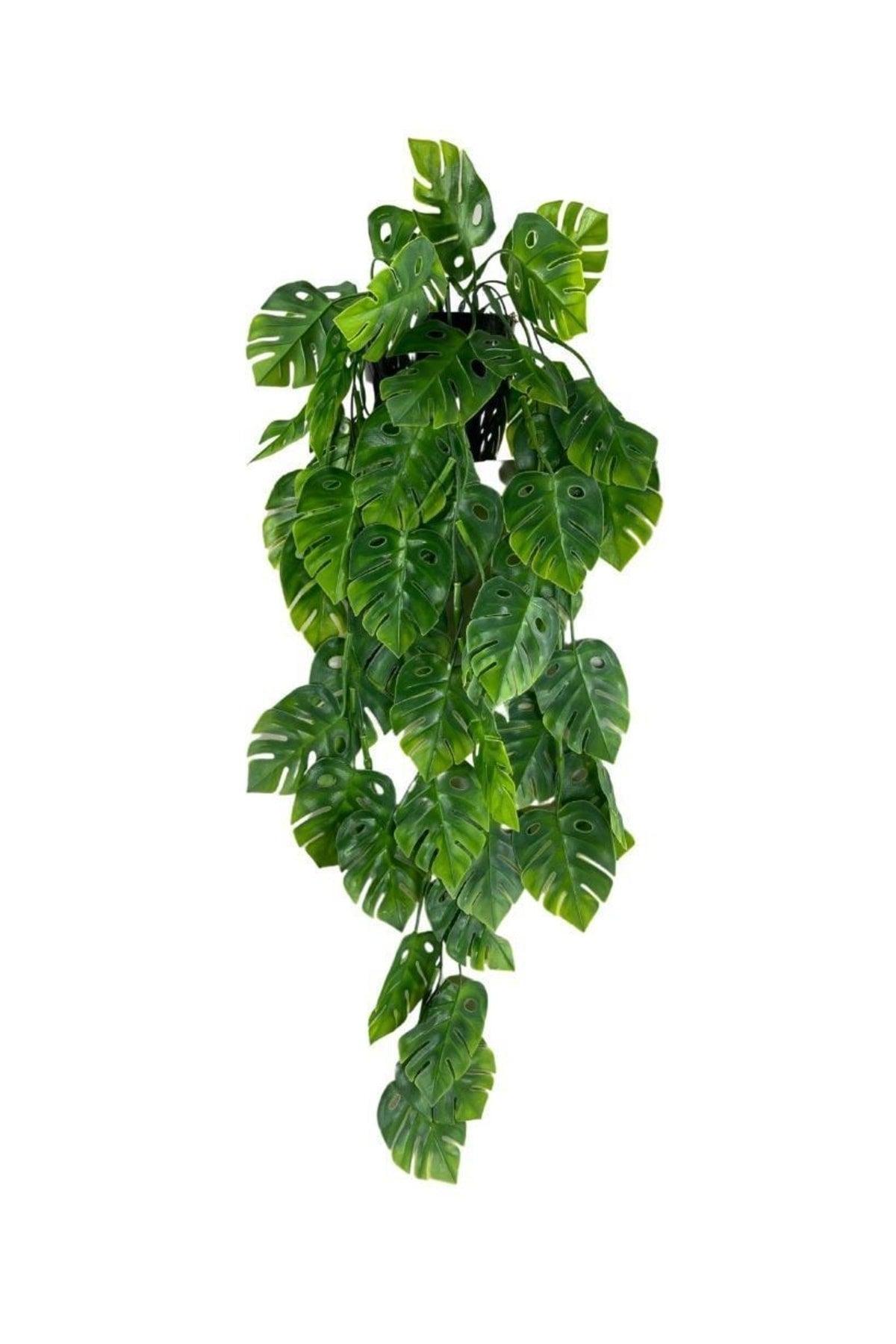 Artificial Flower Pot Hanging Monstera Camel Base Artificial Ivy Pastel 60cm - Swordslife