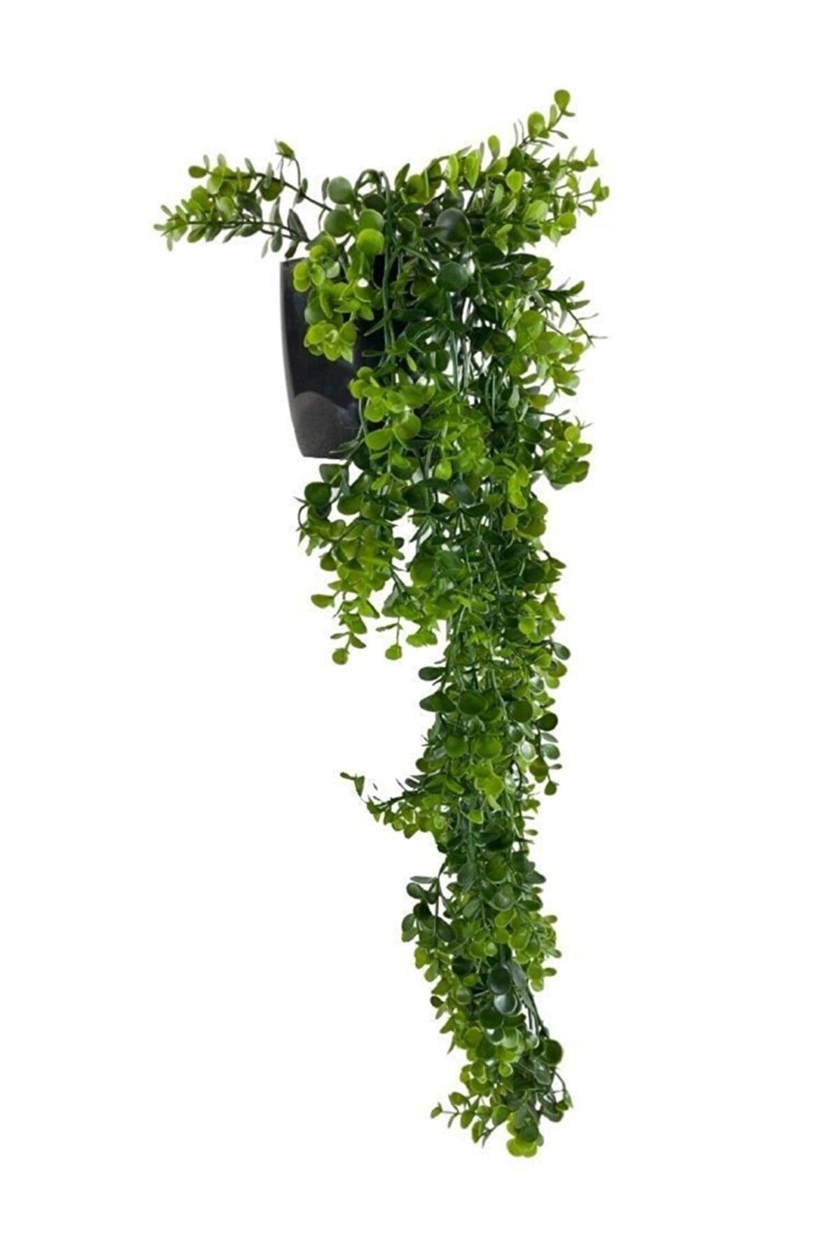 Artificial Flower Pot Hanging Boxwood Eucalyptus Artificial Ivy 60cm - Swordslife