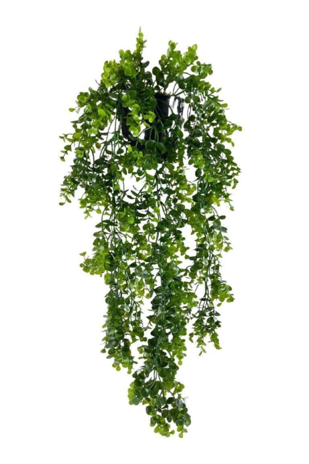 Artificial Flower Pot Hanging Boxwood Eucalyptus Artificial Ivy 60cm - Swordslife